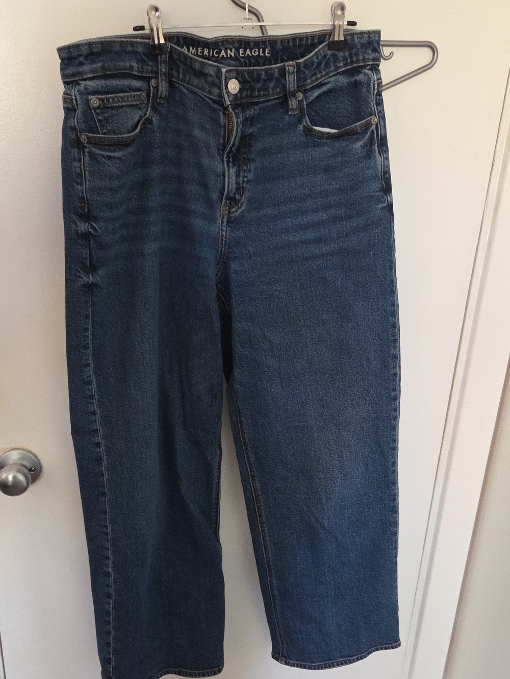 American Eagle Outfitters Dark Blue Straight Leg Jeans